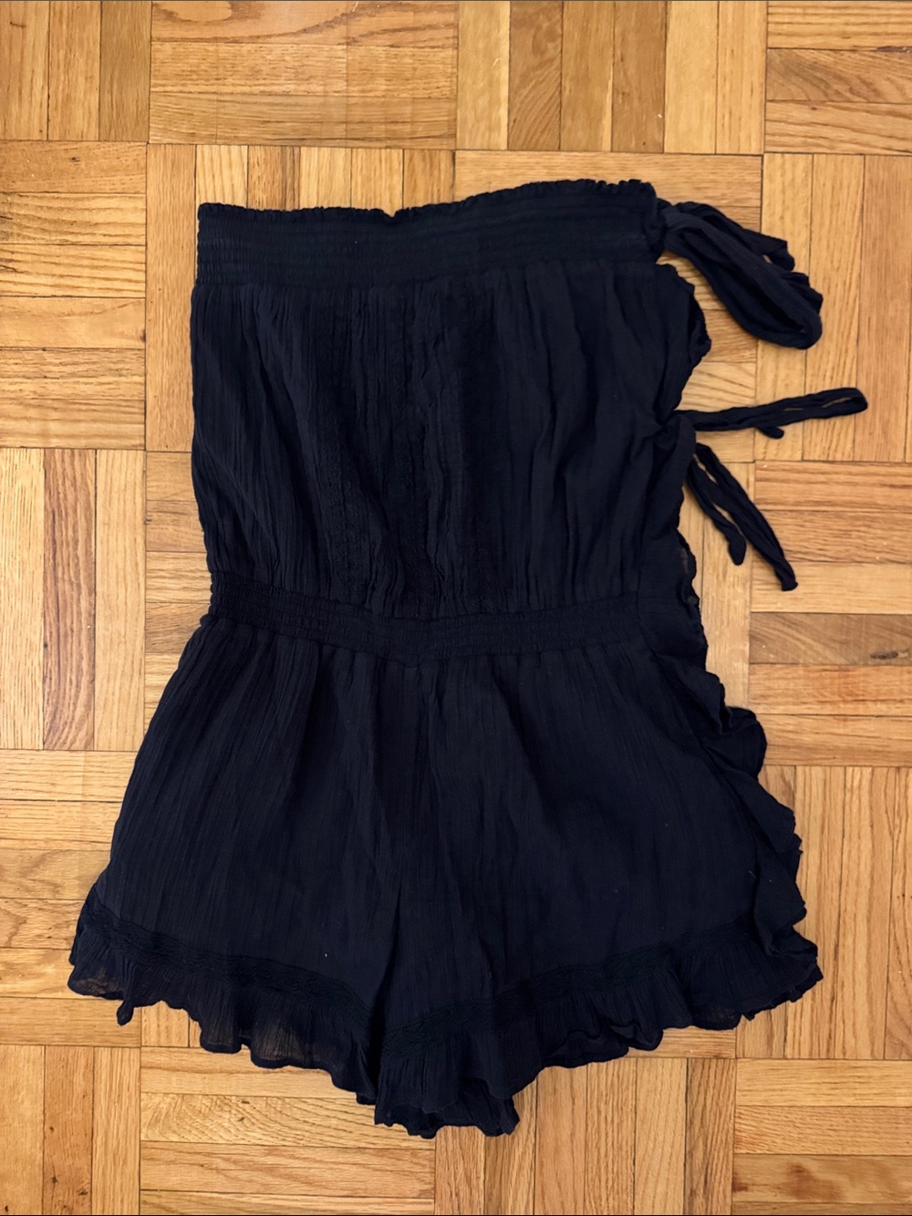 Navy Women’s Strap Romper Shorts